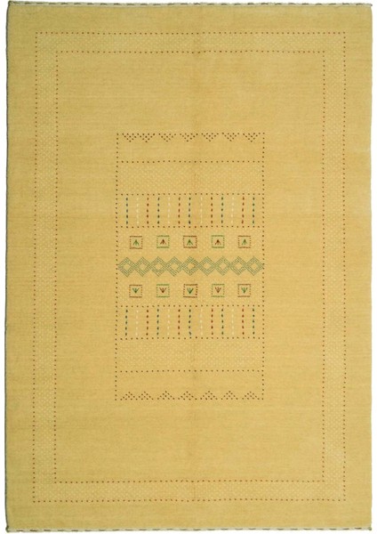 Lori Bej Renk Modern El Dokuma Halısı 140X200 cm (2.8 M²)