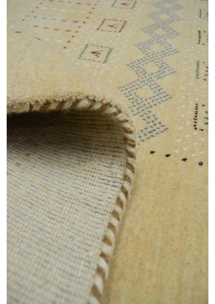 Lori Bej Renk Modern El Dokuma Halısı 140X200 cm (2.8 M²)