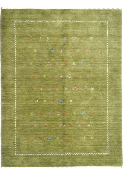 Lori Haki Renk Modern El Dokuma Halısı 140X200 cm (2.8 M²)