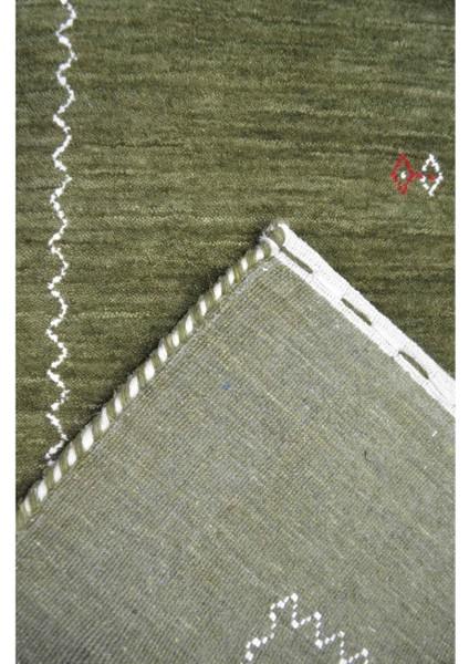 Lori Haki Renk Modern El Dokuma Halısı 140X200 cm (2.8 M²) fırsatları