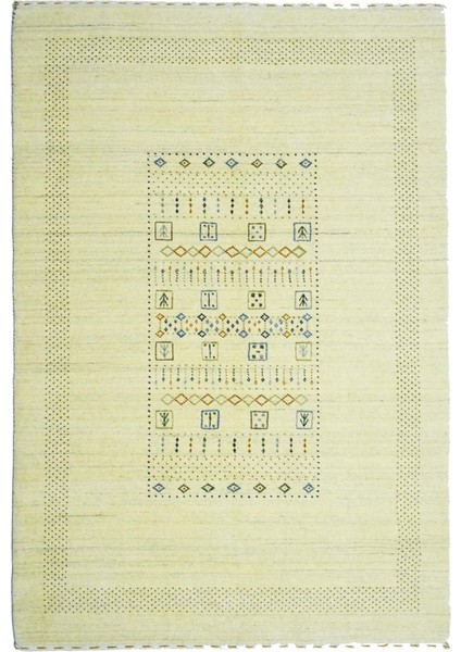 Lori Krem Renk Kırçıllı Modern El Dokuma Halısı 140X200 cm (2.8 M²)