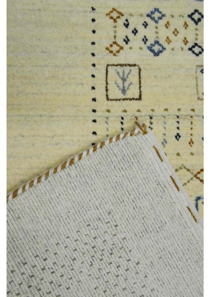 Lori Krem Renk Kırçıllı Modern El Dokuma Halısı 140X200 cm (2.8 M²) indirimleri