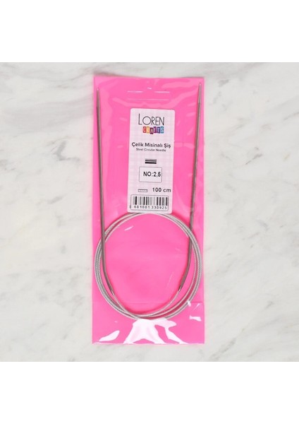 Loren Crafts 2.5 mm Çelik Misinalı Şiş 100 cm fiyatları