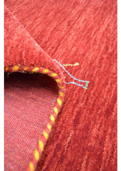 Lori Kırmızı Renk Modern El Dokuma Halısı 140X200 cm (2.8 M²)