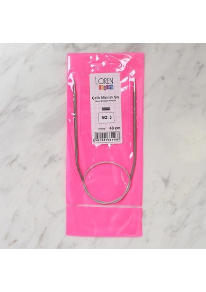 Loren Crafts 3 mm Çelik Misinalı Şiş 40 cm fırsatları