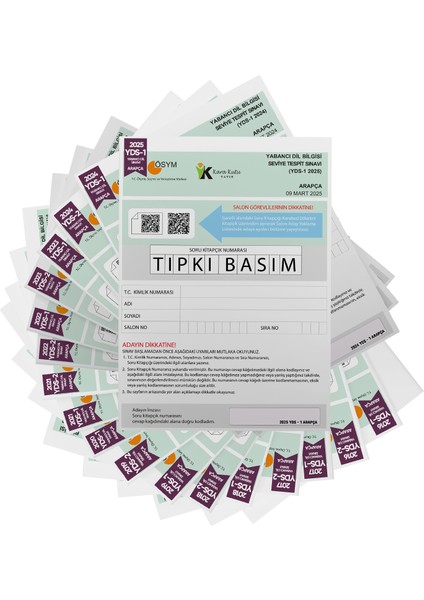 2026 Yds Arapça Ösym Tıpkı Basım Çıkmış Soru Deneme Paketi 18LI Fasikül Seti modelleri