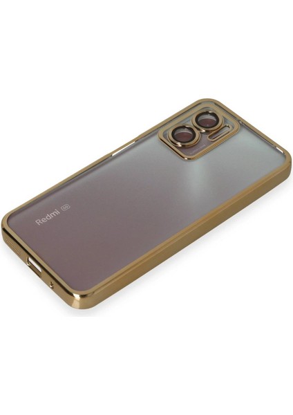 Xiaomi Redmi Note 11E Kılıf Lensli Silikon - GOLD-(5796) - M078R370-K06078 fırsatları