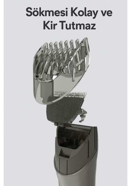 PHT-048 Şarjlı Ayarlanabilir Başlıklı Su Geçirmez Saç Sakal Tıraş Makinesi modelleri