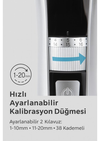 PHT-048 Şarjlı Ayarlanabilir Başlıklı Su Geçirmez Saç Sakal Tıraş Makinesi fırsatları