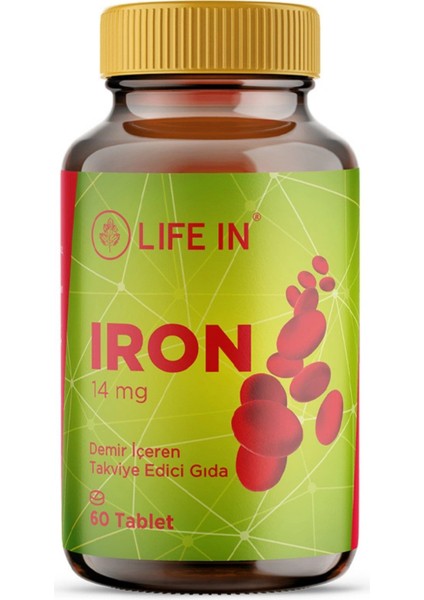 Demir Tablet – Demir ve Vitamin Takviyesi, 30 Tablet