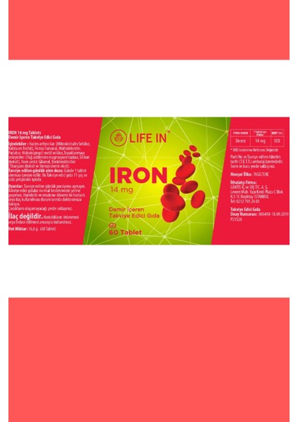 Demir Tablet – Demir ve Vitamin Takviyesi, 30 Tablet fiyatları