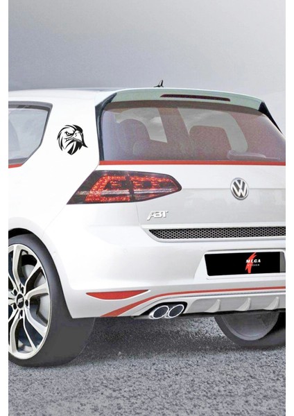 Kızgın Bakışlı Kartal Araba, Motorsiklet, Kask, Laptop, Cam Sticker 13X12 cm modelleri