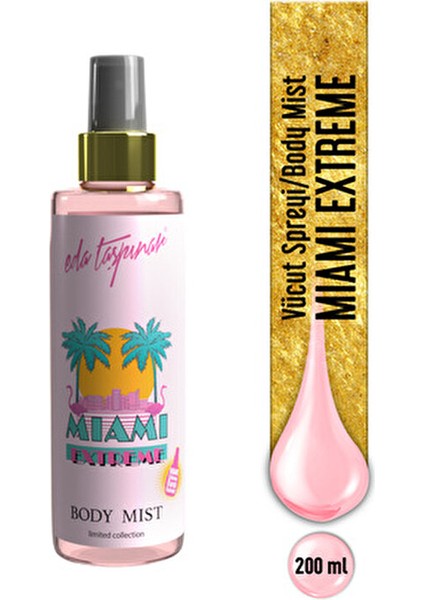 Miami Body Mist Vücut Spreyi 200 ml Kadınlar İçin Ferahlatıcı Koku modelleri
