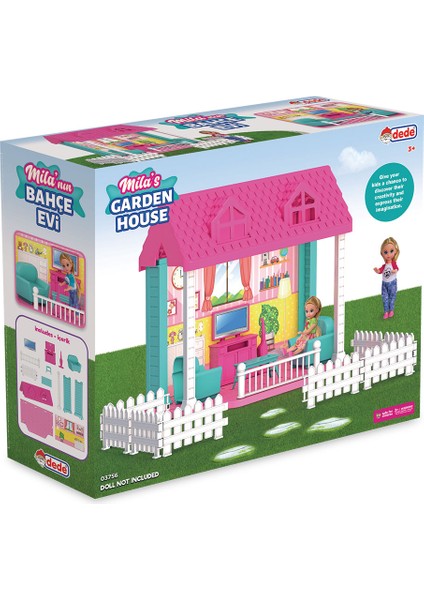 Mila'nın Bahçe Evi - Aksesuarlı Bebek Oyun Evi | 3+ Yaş Eğitici Rol Oyuncak indirimleri