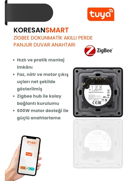 Tuya Zigbee Dokunmatik Akıllı Perde Panjur Duvar Anahtarı fiyatları