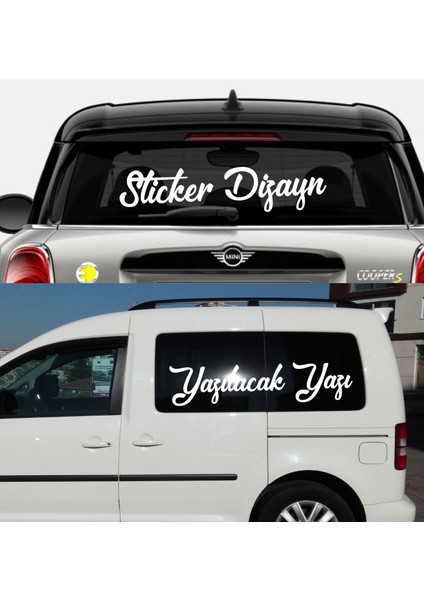 Isim Soyisim Sticker - Kişisel Yazı Sticker - 2 Adet Kişisel Ürün Ad Soyad Sticker Araba Oto Motosiklet Karavan Sticker 00121 fiyatları