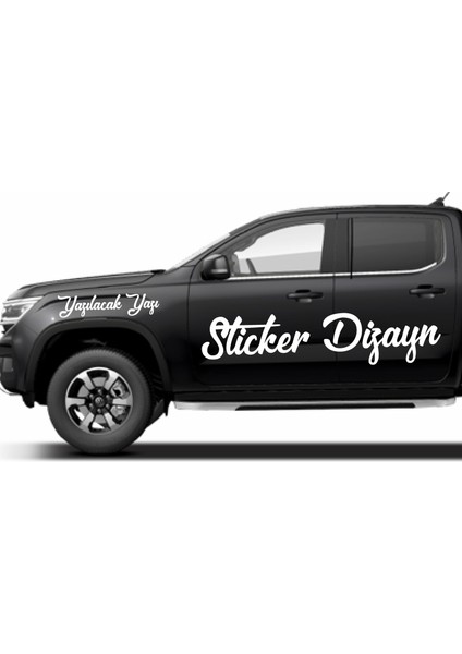 Isim Soyisim Sticker - Kişisel Yazı Sticker - 2 Adet Kişisel Ürün Ad Soyad Sticker Araba Oto Motosiklet Karavan Sticker 00121 indirimleri