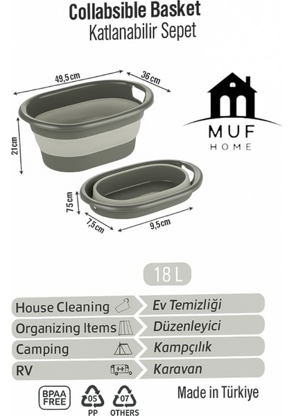 Katlanabilir Çamaşır Sepeti Dayanıklı Yer Kaplamayan Akordiyon Sepet Oyuncak Organizeri Kamp ve Karavan Için Ideal fiyatları