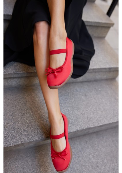 Cacares Kadin Gumus Saten Lastıklı Babet Sneaker