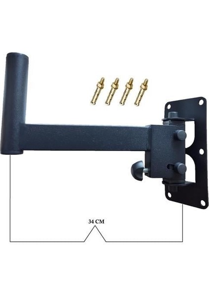 6 Adet - Hoparlör Duvar Sehpası Standı - Hareketli Hoparlör Askısı - Uzun modelleri