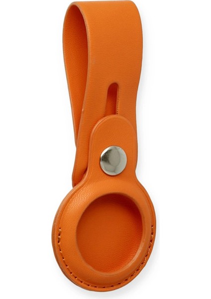 Airtag Askılı Deri Kılıf - TURUNCU-(5796) - M188R536-K53188