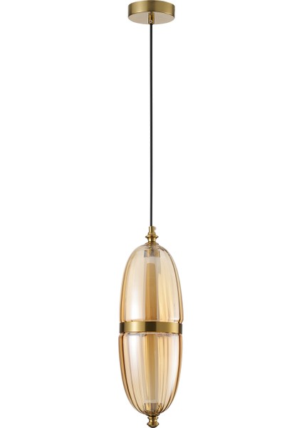 Aleya 6 Watt 3000K Ledli Bal Camlı Tekli Sarkıt LED Avize fiyatları