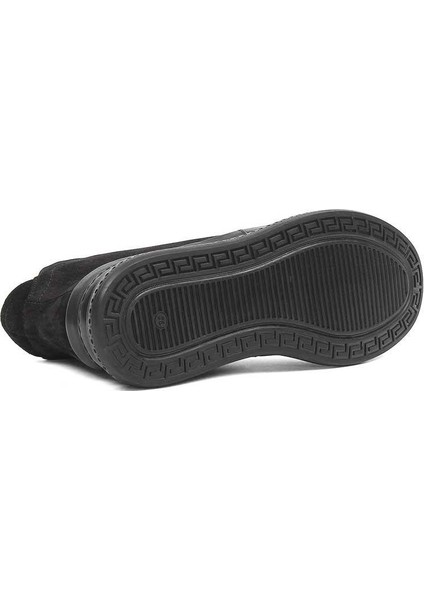 Kadın Siyah Fermuarlı Süet Deri Bot indirimleri