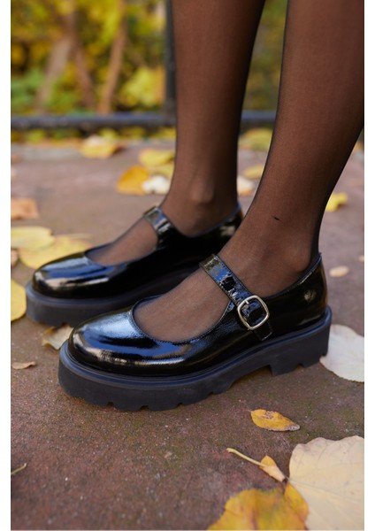 Merlo Kadın Bordo Rugan Deri Loafer Ayakkabi