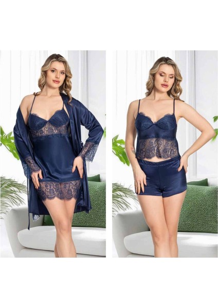 Kadın Saten 6'lı Dantelli Gelin Çeyiz Seti Jw.4r.8k1.mk