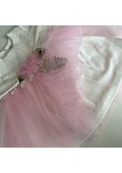 410743 Kız Çocuk Prenses Tüllü Çiçekli Elbise fırsatları