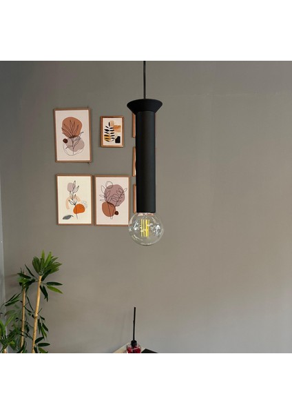 Mika Sarkıt Siyah Tabak Avize Sarkıt Lamba Koridor Duvar Merdiven Antre Oturma Odası Avizeleri fiyatları