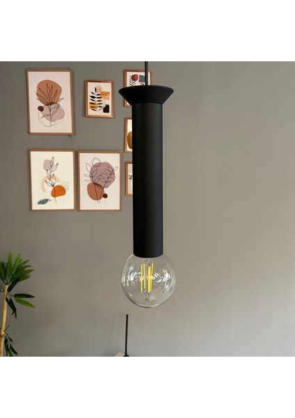 Mika Sarkıt Siyah Tabak Avize Sarkıt Lamba Koridor Duvar Merdiven Antre Oturma Odası Avizeleri modelleri