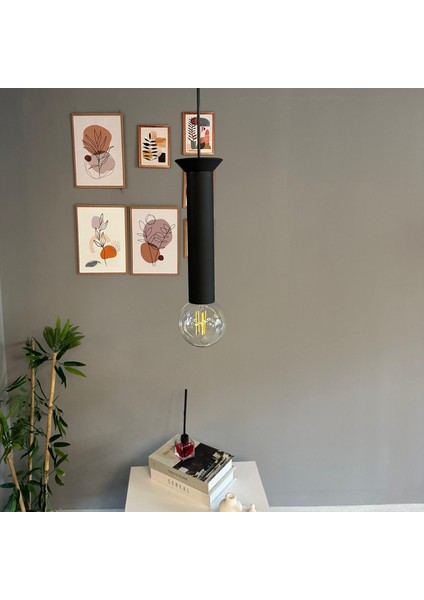 Mika Sarkıt Siyah Tabak Avize Sarkıt Lamba Koridor Duvar Merdiven Antre Oturma Odası Avizeleri fırsatları