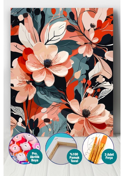 Çiçeklerin Şarkısı Sayılarla Boyama Seti