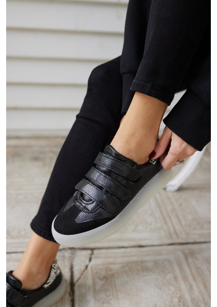 Celso Kadın Leopar Cırtlı Kırmızı Detay Sneaker indirimleri