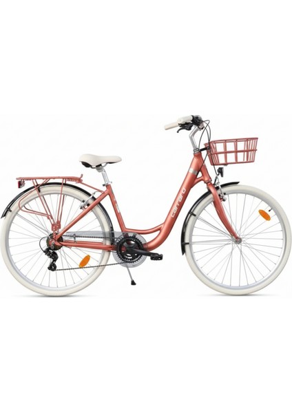 Juliet V - 28 Jant 17'' 43CM (Xs - S) Kadro Şehir Bisikleti - Mat Kiremit / Krom Krem