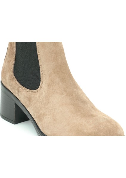Hakiki Süet Deri Chelsea Model Kadın Bot Kauçuk Taban - B265960 indirimleri