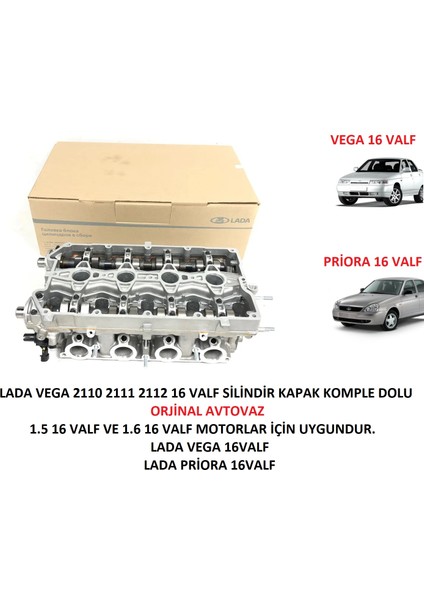Lada Vega 16 Valf 2110 2111 2112 Silindir Kapağı Komple Dolu Priora Silindir Kapak Orjinal 21126100300700