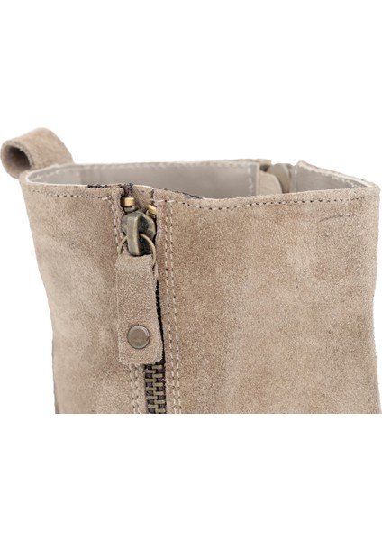 Hakiki Deri Fermuarlı Kadın Bot Eva Taban - B24400 modelleri