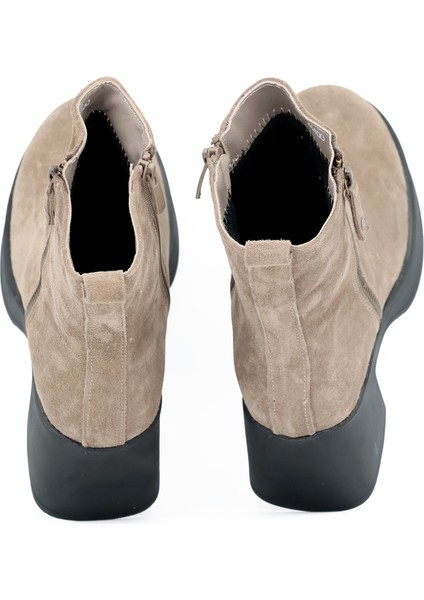 Hakiki Deri Fermuarlı Kadın Bot Eva Taban - B24400 indirimleri