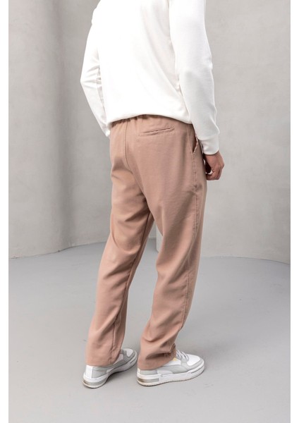 Wilder Yumuşak Modal Kumaş Rahat Kalıp Pileli Erkek Pantolon - Bej fırsatları