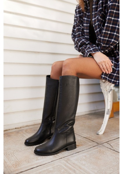 Jesia Kadın Kahverengi Gercek Deri Binici Çizme fırsatları