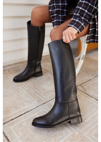 Jesia Kadın Kahverengi Gercek Deri Binici Çizme indirimleri