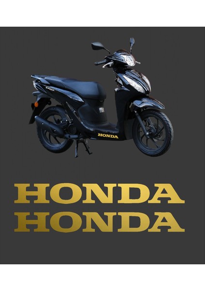 Honda Dio Marşpiyel Sticker Honda Sticker 2 Adet 20CM