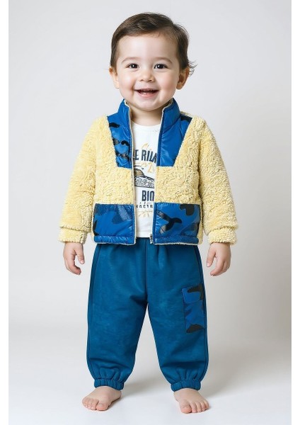 Mikro Hırkalı Erkek Üçlü Takım