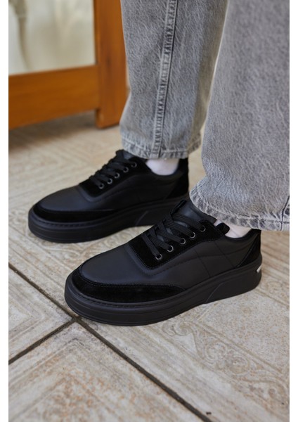 Okita Kadın Beyaz Bagcıklı Gercek Deri Sneaker