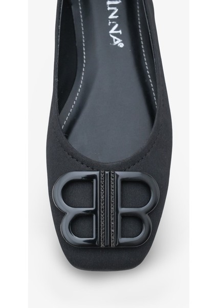 Caressa Kadın Tokalı Babet Siyah modelleri