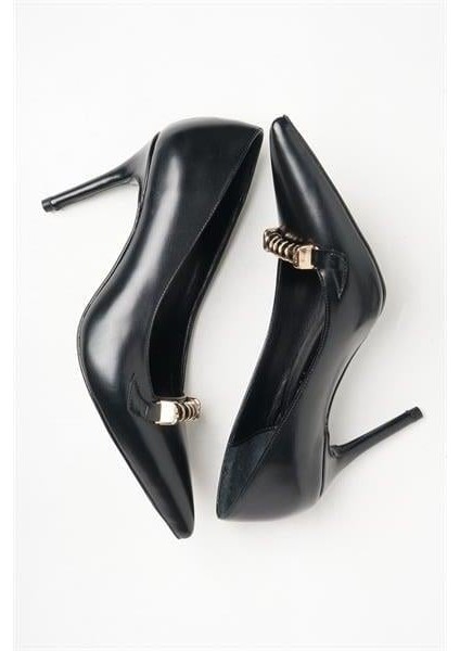 255000 Tokalı Stiletto Siyah Deri indirimleri