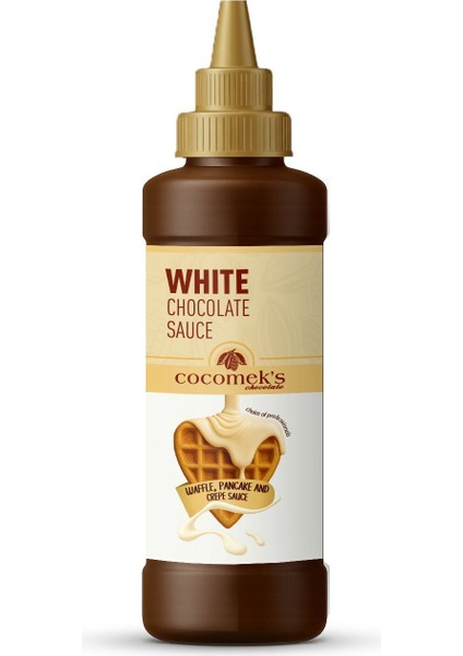 Beyaz Çikolatalı Waffle Krep Pankek Sosu 300 gr