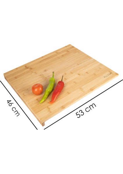 Büyük Kalın 54X46X3,5 cm Bambu Mutfak Ekmek Kesme Tezgâhı Şef Usta Et Kesim Doğrama Oluklu fiyatları